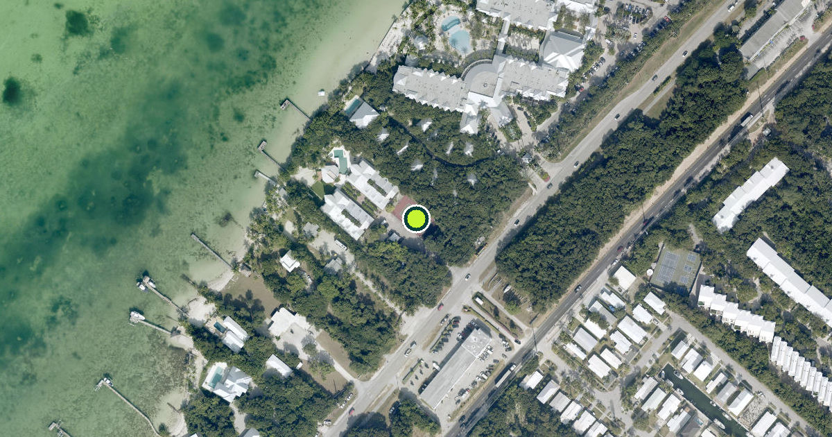 Satellite view of Monroe County Pickleball Courts