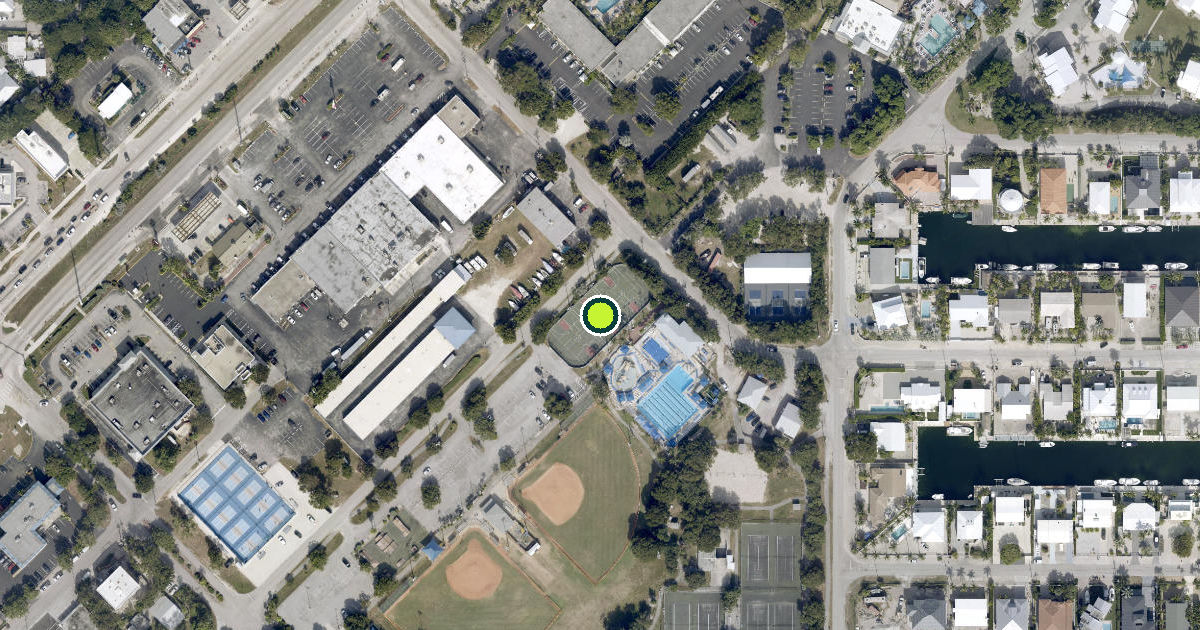 Satellite view of Monroe County Pickleball Courts