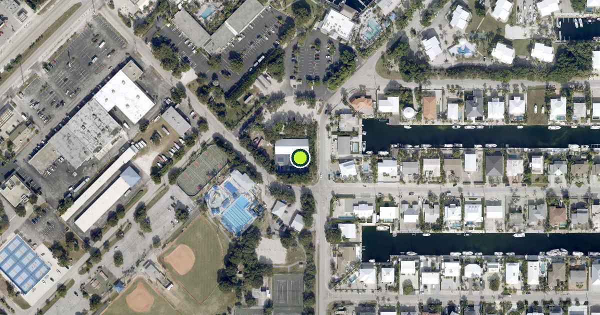 Satellite view of Monroe County Pickleball Courts