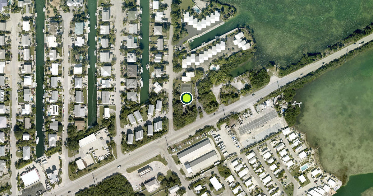 Satellite view of Monroe County Pickleball Courts