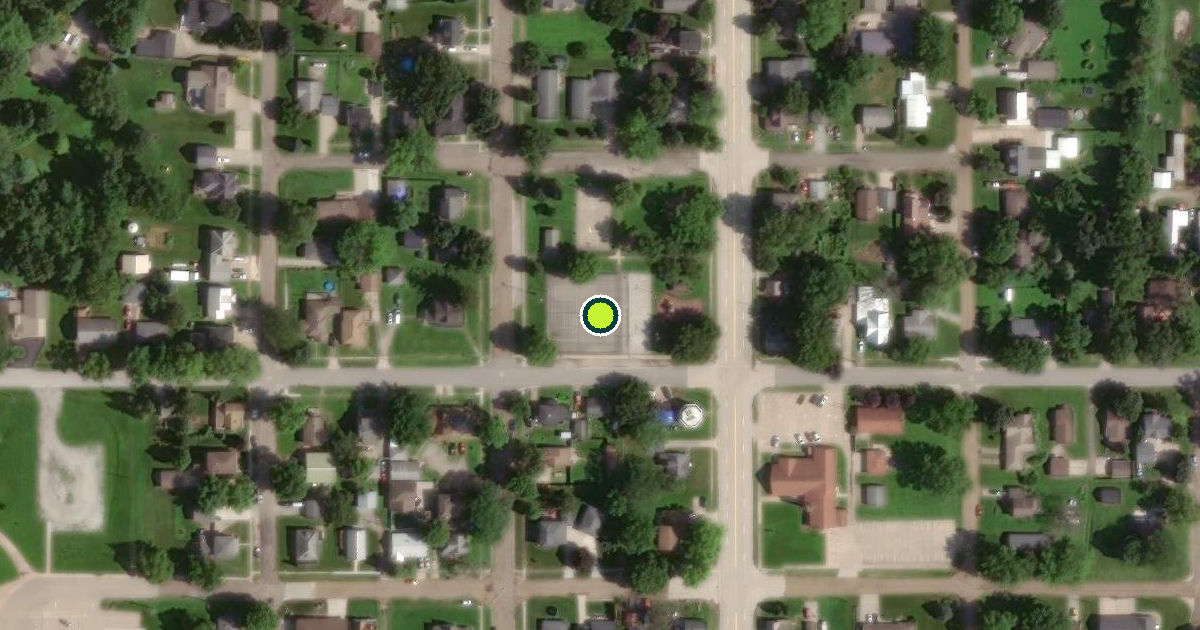 Satellite view of Monroe Pickleball Courts