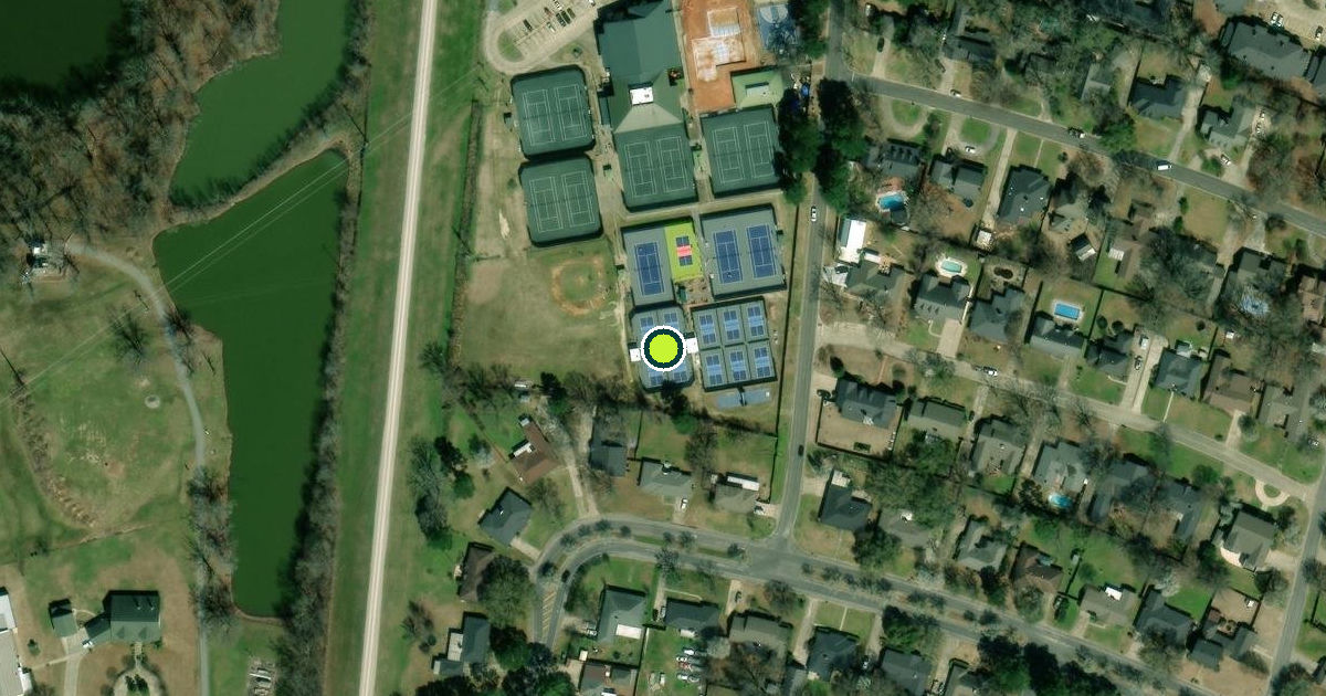 Satellite view of Monroe Pickleball Courts