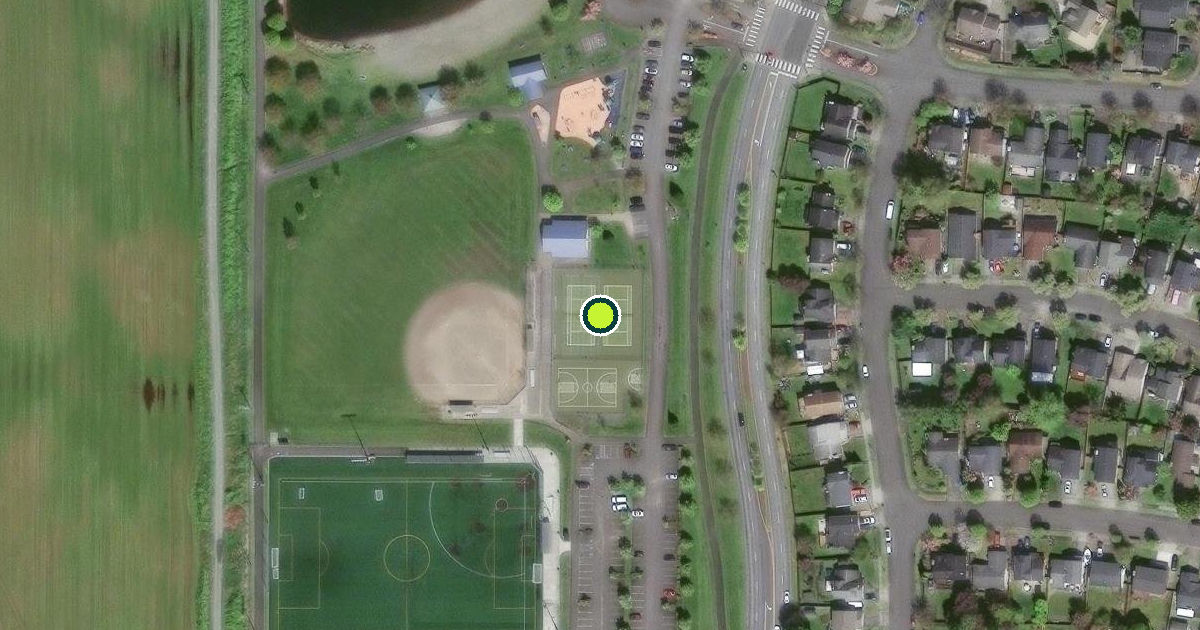 Satellite view of Monroe Pickleball Courts