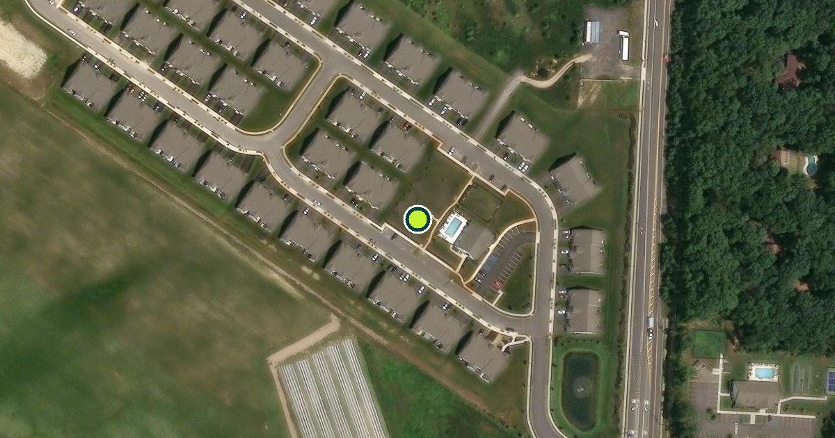 Satellite view of Monroe Township Pickleball Courts