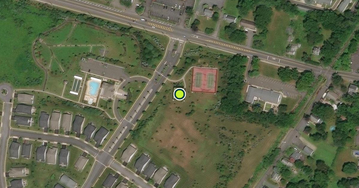 Satellite view of Monroe Township Pickleball Courts