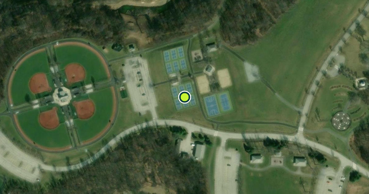 Satellite view of Monroeville Pickleball Courts