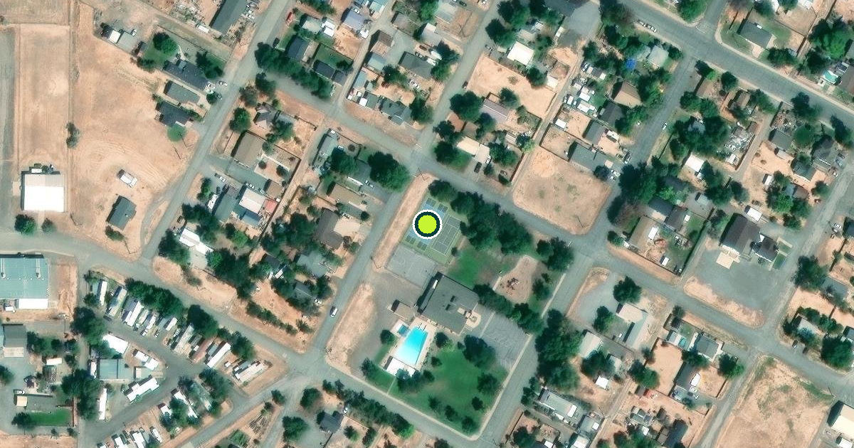 Satellite view of Montague Pickleball Courts