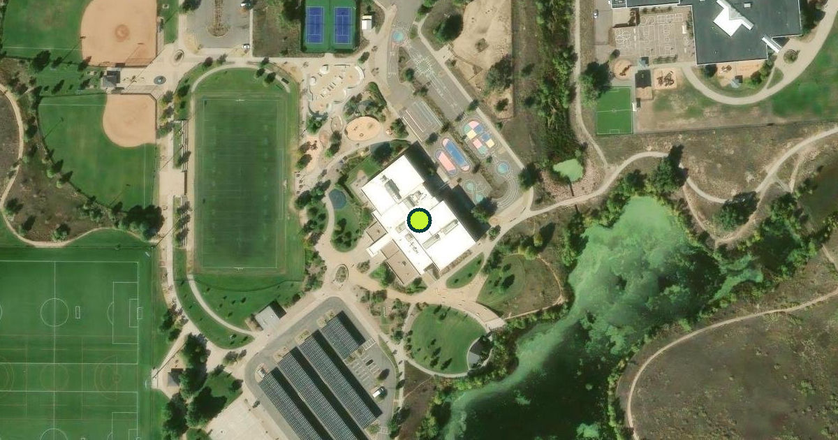 Satellite view of Montbello Recreation Center