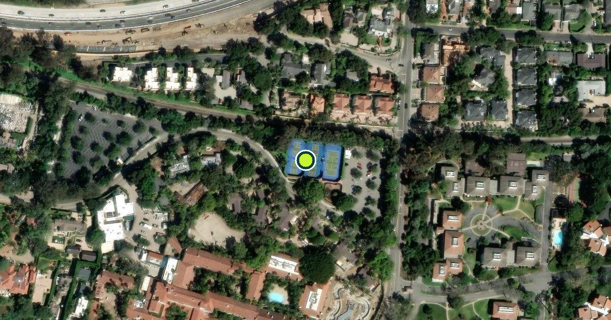 Satellite view of Montecito Pickleball Courts