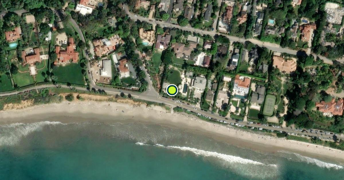 Satellite view of Montecito Pickleball Courts