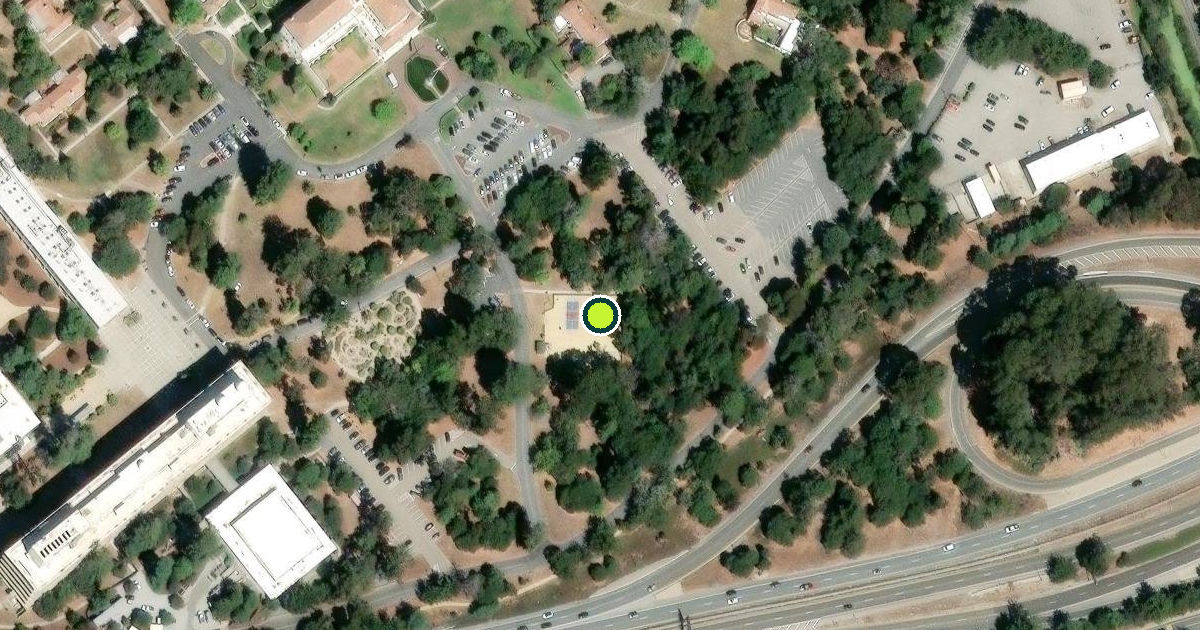 Satellite view of Monterey Pickleball Courts
