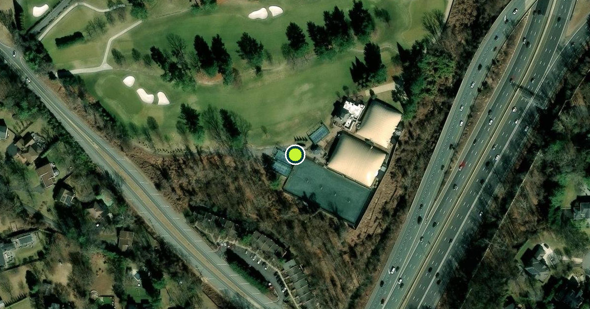 Satellite view of Montgomery County Pickleball Courts