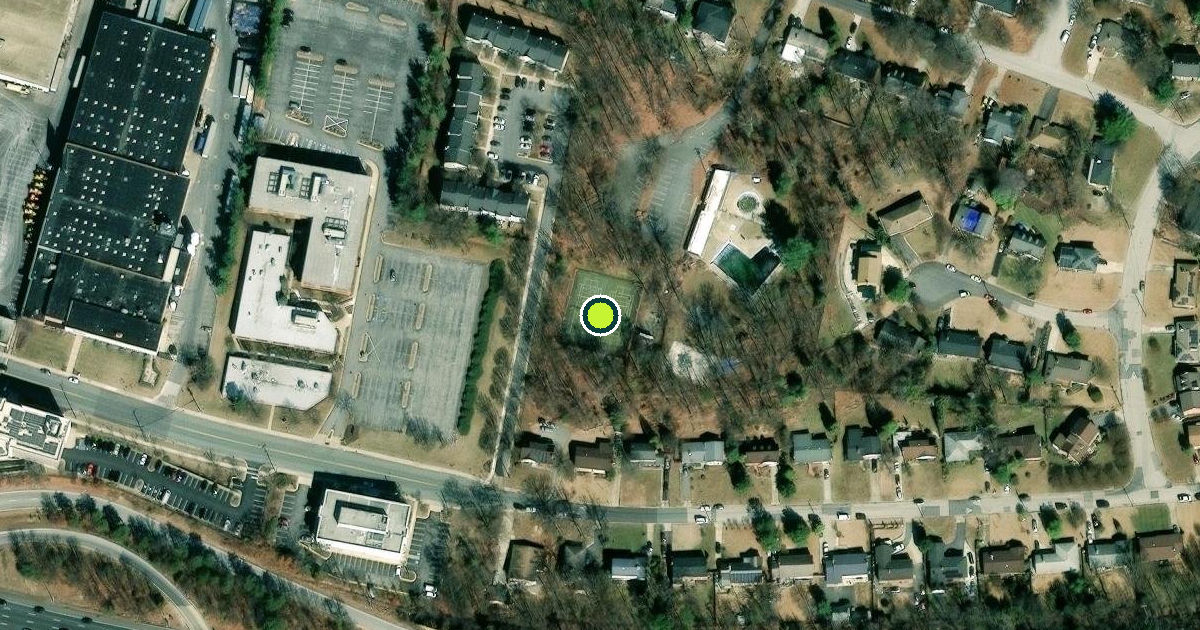 Satellite view of Montgomery County Pickleball Courts