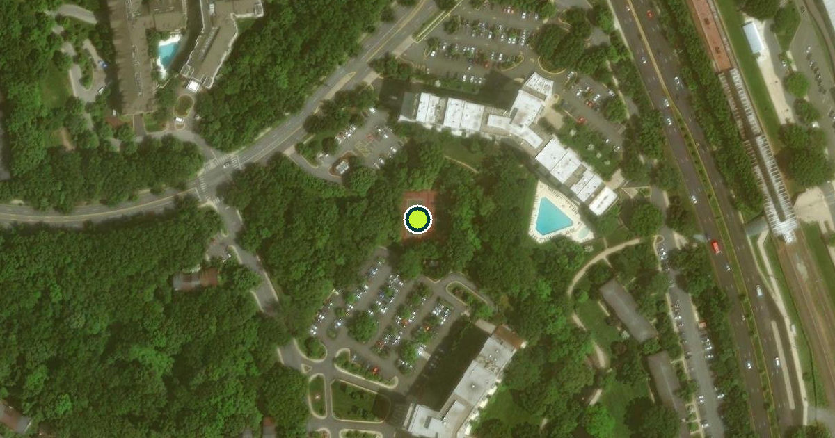 Satellite view of Montgomery County Pickleball Courts