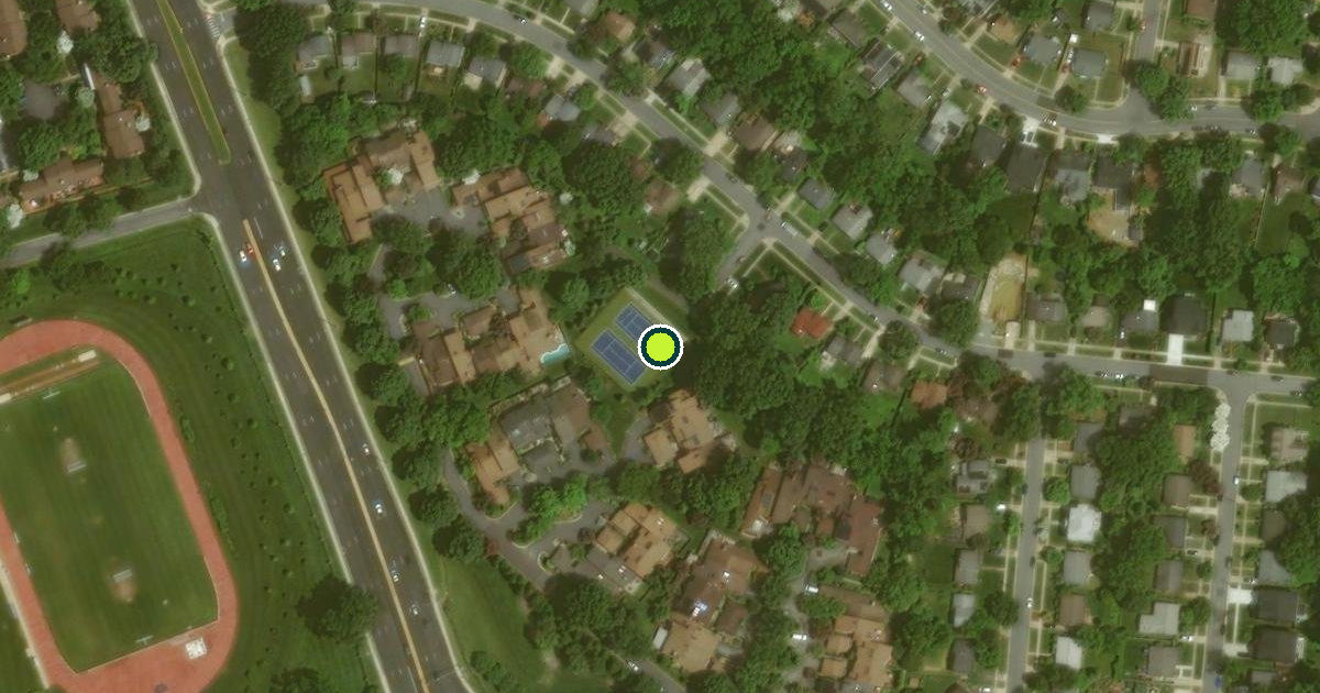Satellite view of Montgomery County Pickleball Courts