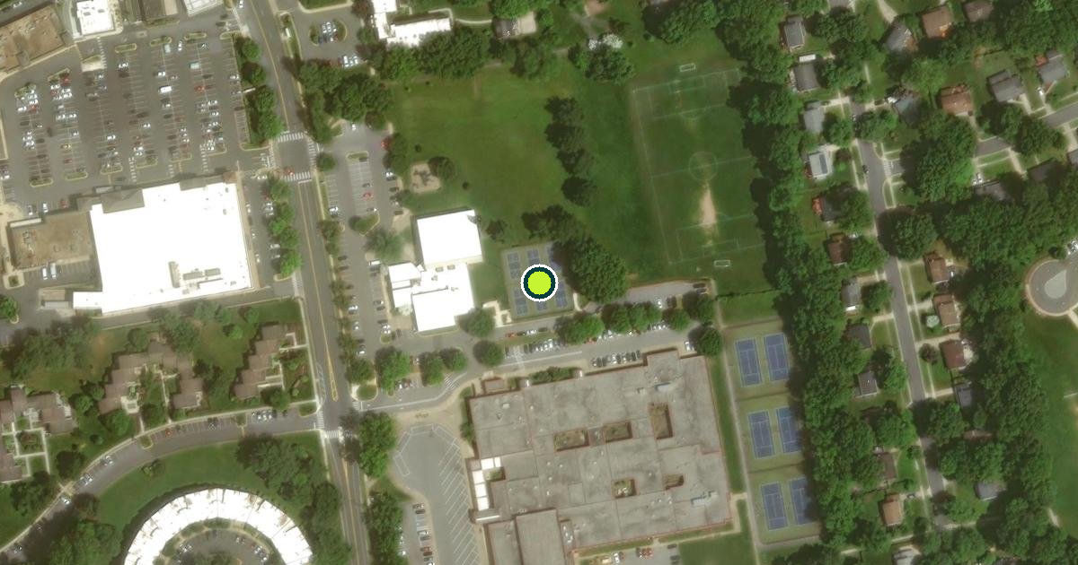 Satellite view of Montgomery County Pickleball Courts