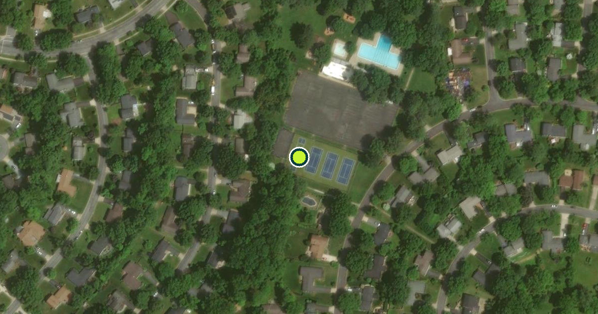 Satellite view of Montgomery County Pickleball Courts
