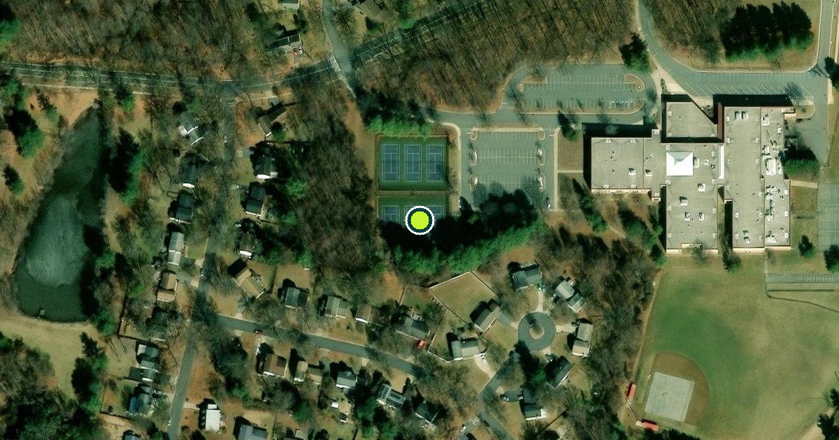 Satellite view of Montgomery County Pickleball Courts