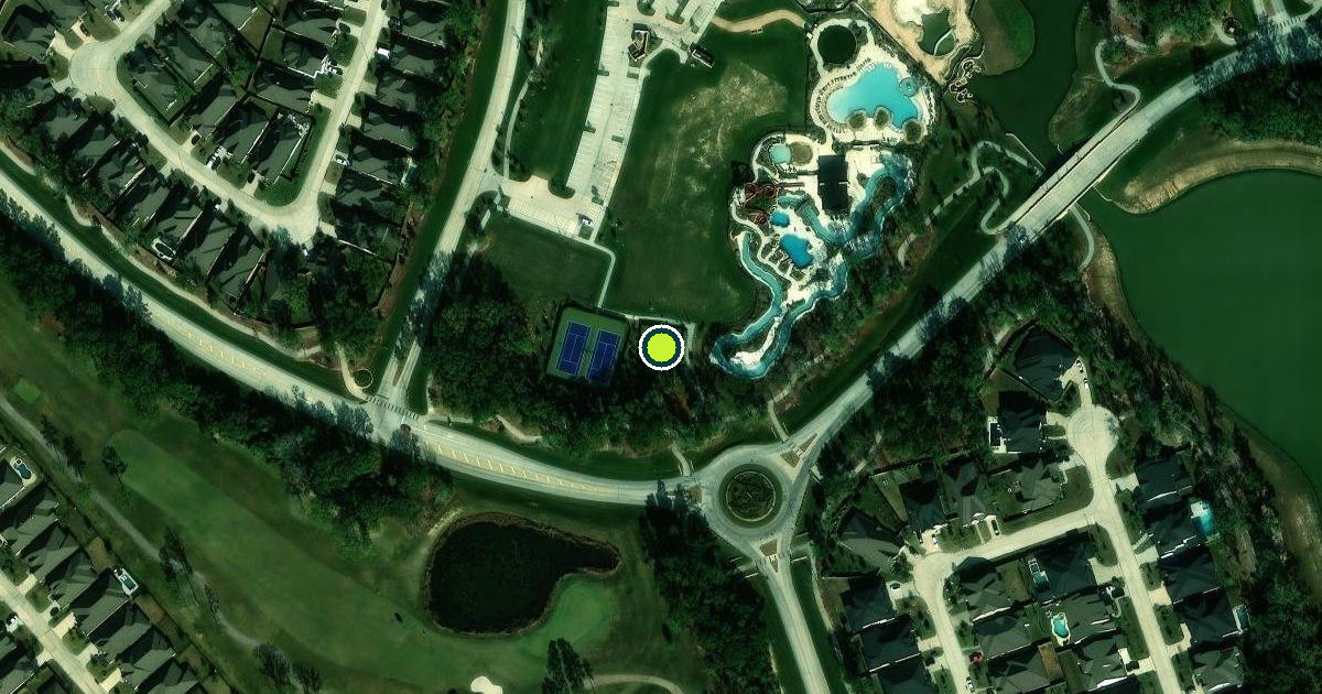 Satellite view of Montgomery County Pickleball Courts