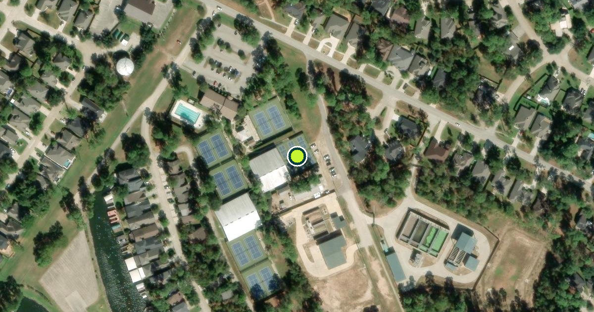 Satellite view of Montgomery County Pickleball Courts