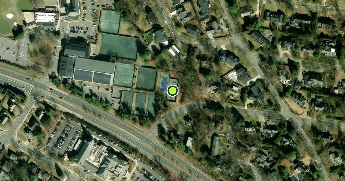 Satellite view of Montgomery County Pickleball Courts