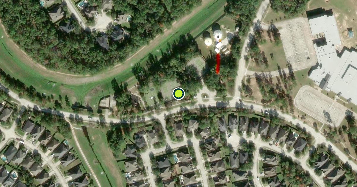 Satellite view of Montgomery County Pickleball Courts