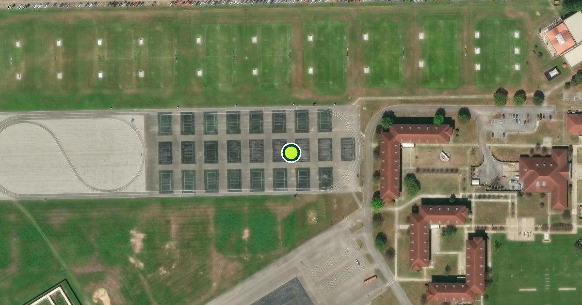 Satellite view of Montgomery Pickleball Courts