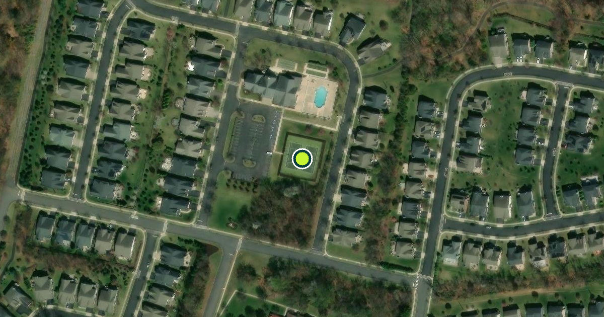 Satellite view of Montgomery Township Pickleball Courts
