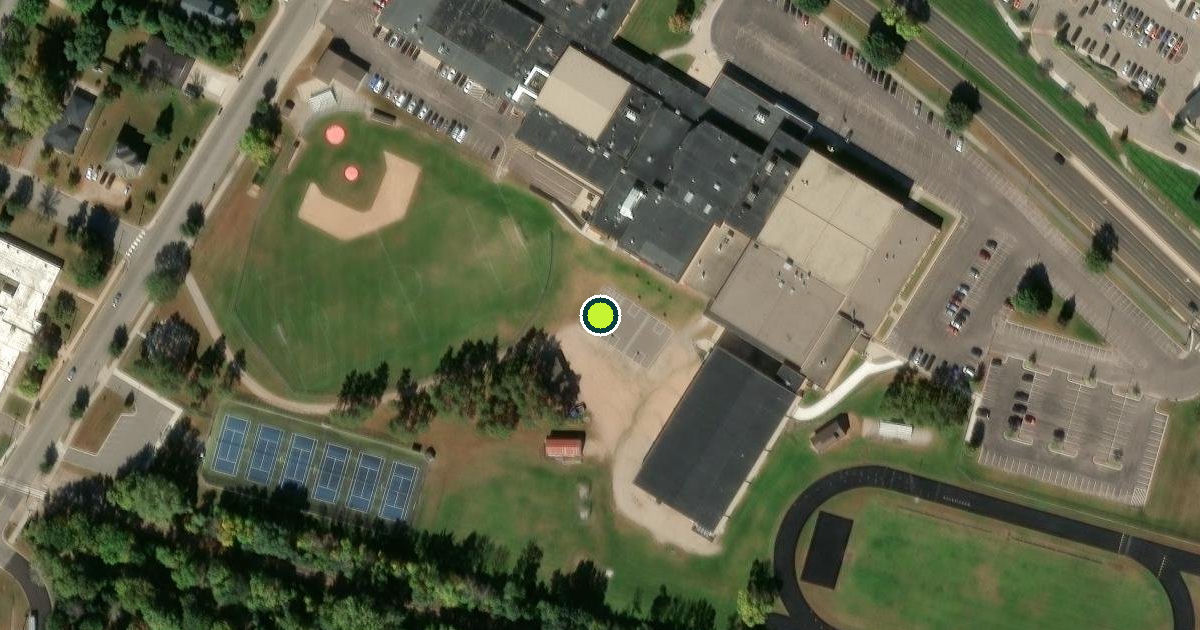 Satellite view of Monticello Pickleball Courts