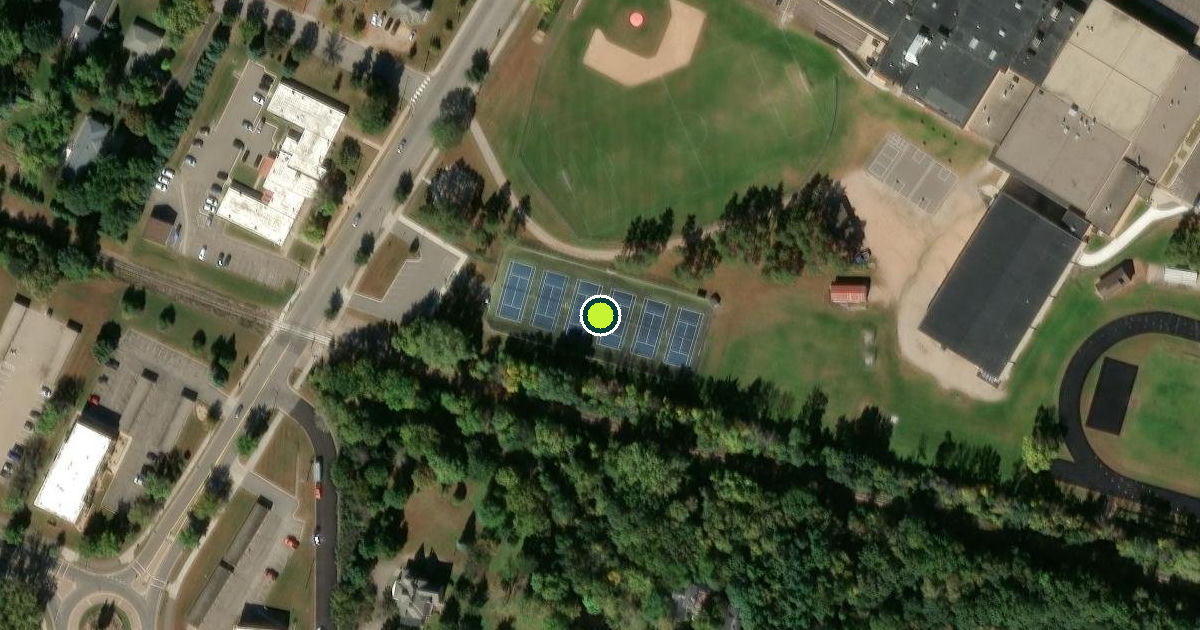 Satellite view of Monticello Pickleball Courts