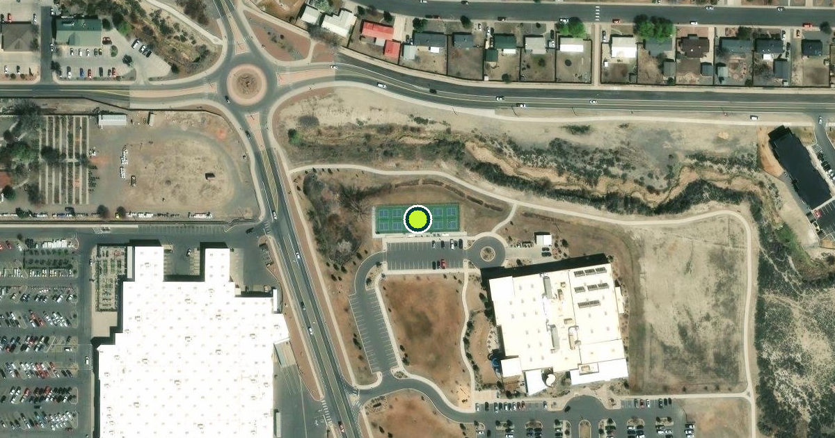 Satellite view of Montrose Pickleball Courts