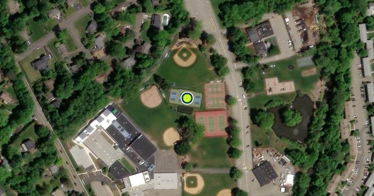Satellite view of Montvale Pickleball Courts