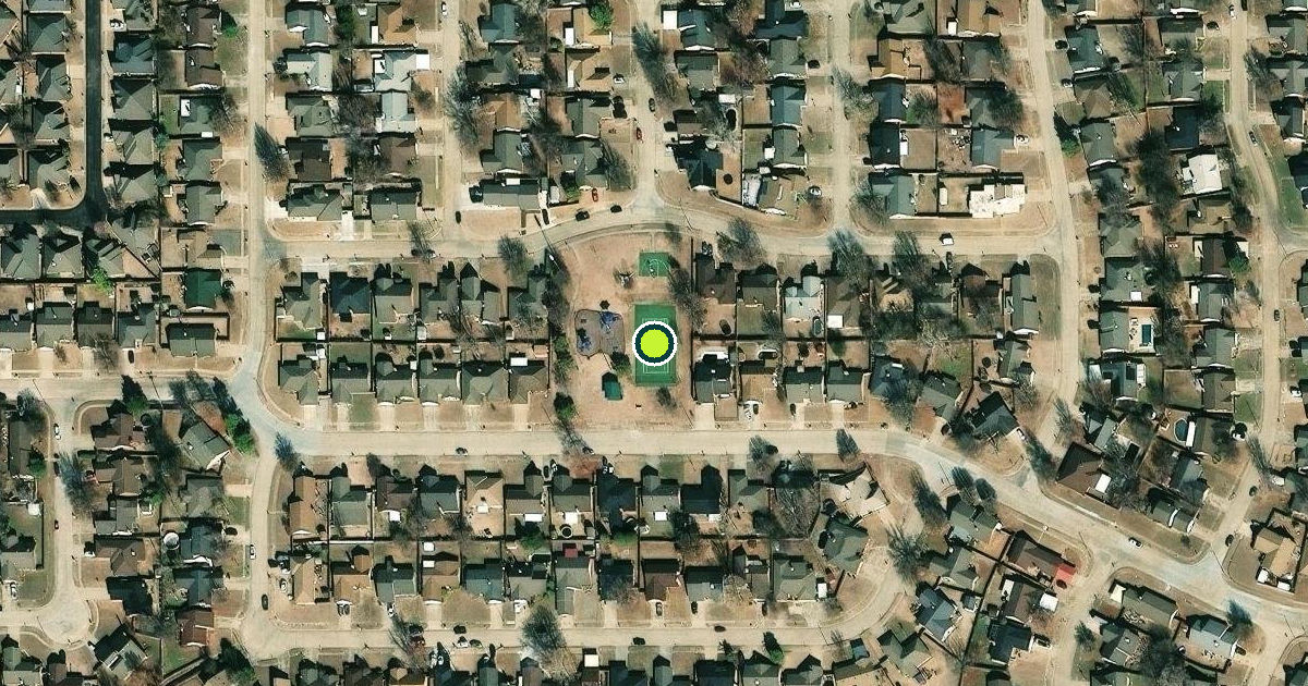 Satellite view of Moore Pickleball Courts