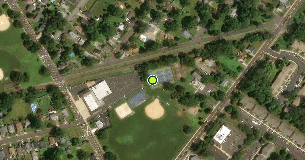 Satellite view of Moorestown Township Pickleball Courts