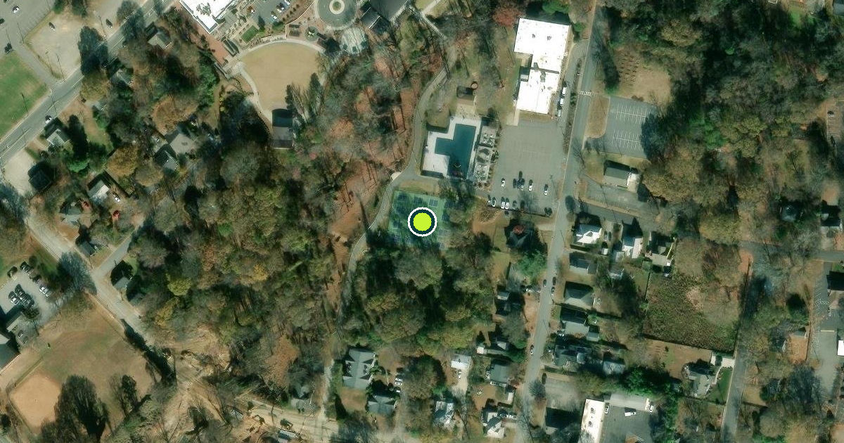 Satellite view of Mooresville Pickleball Courts