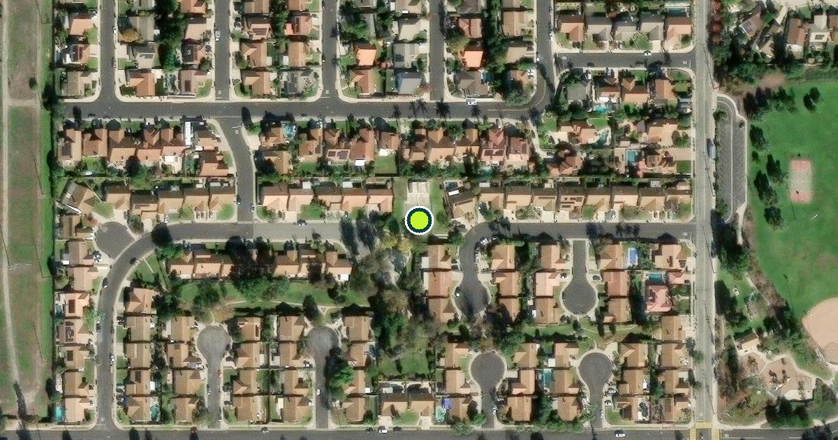 Satellite view of Moorpark Pickleball Courts