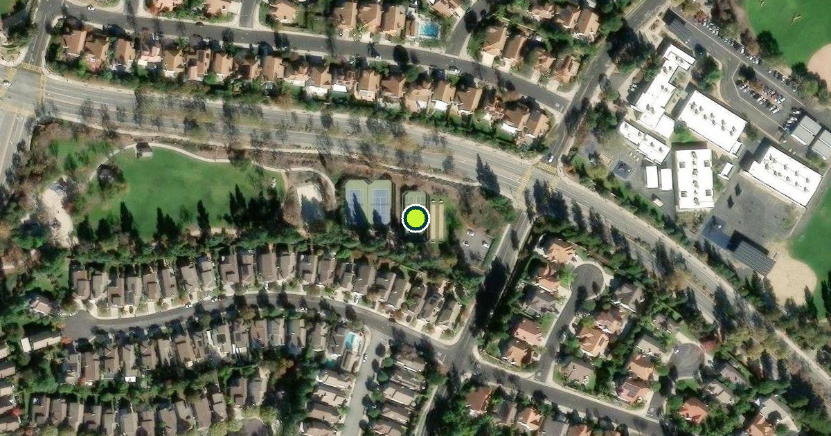 Satellite view of Moorpark Pickleball Courts