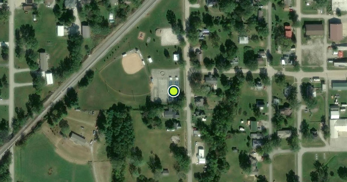 Satellite view of Moravia Pickleball Courts