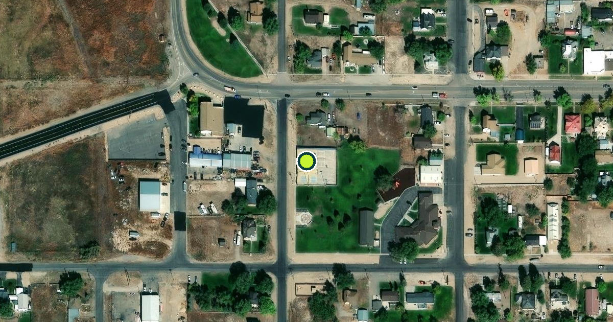 Satellite view of Moroni Pickleball Courts