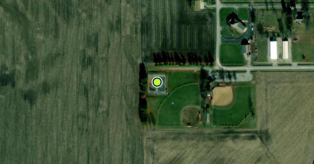 Satellite view of Morrisonville Pickleball Courts