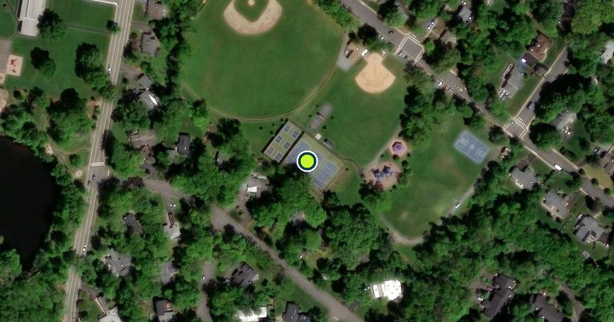 Satellite view of Morristown Pickleball Courts