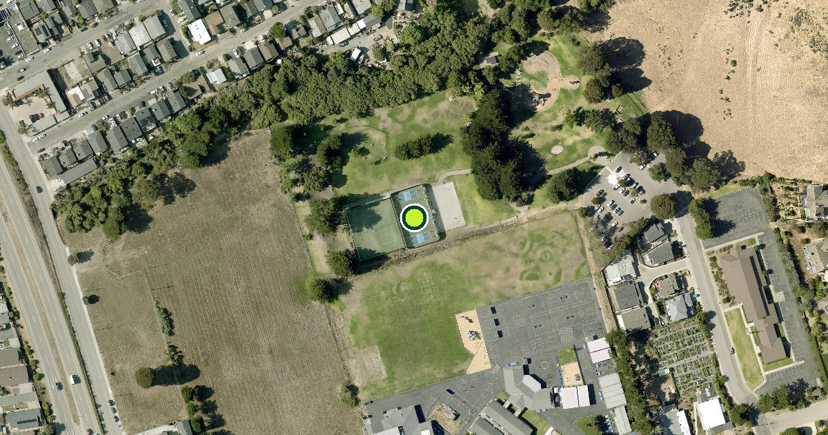 Satellite view of Morro Bay Pickleball Courts