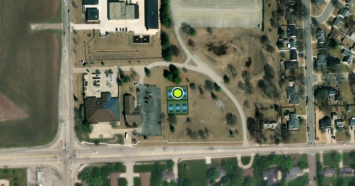 Satellite view of Morton Pickleball Courts