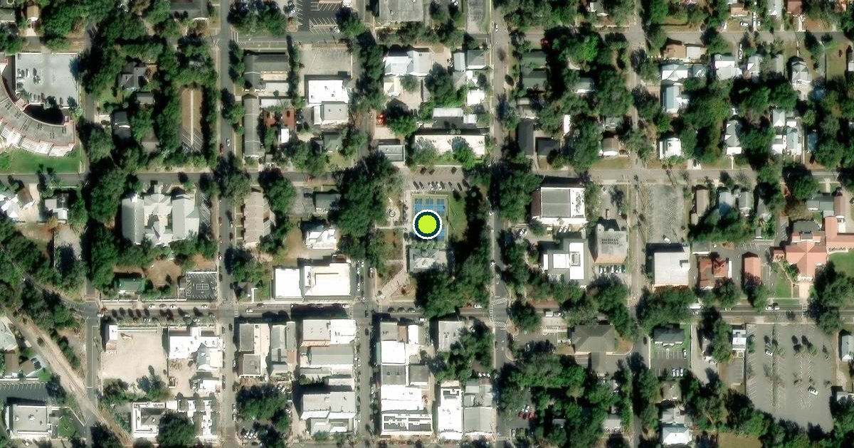 Satellite view of Mount Dora Pickleball Courts