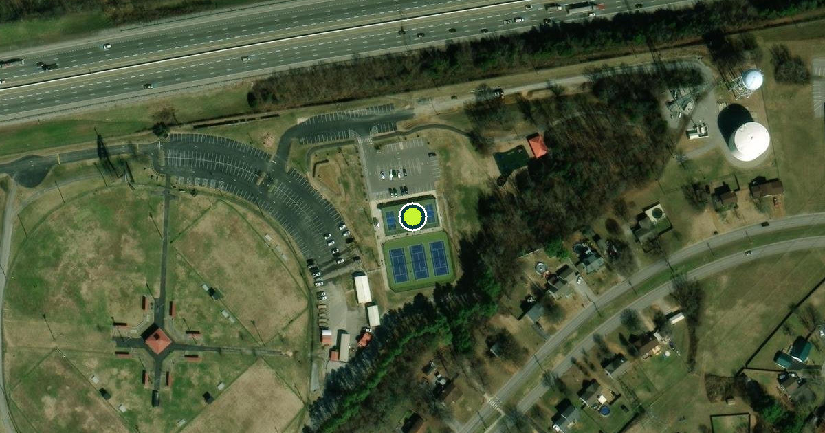 Satellite view of Mount Juliet Pickleball Courts