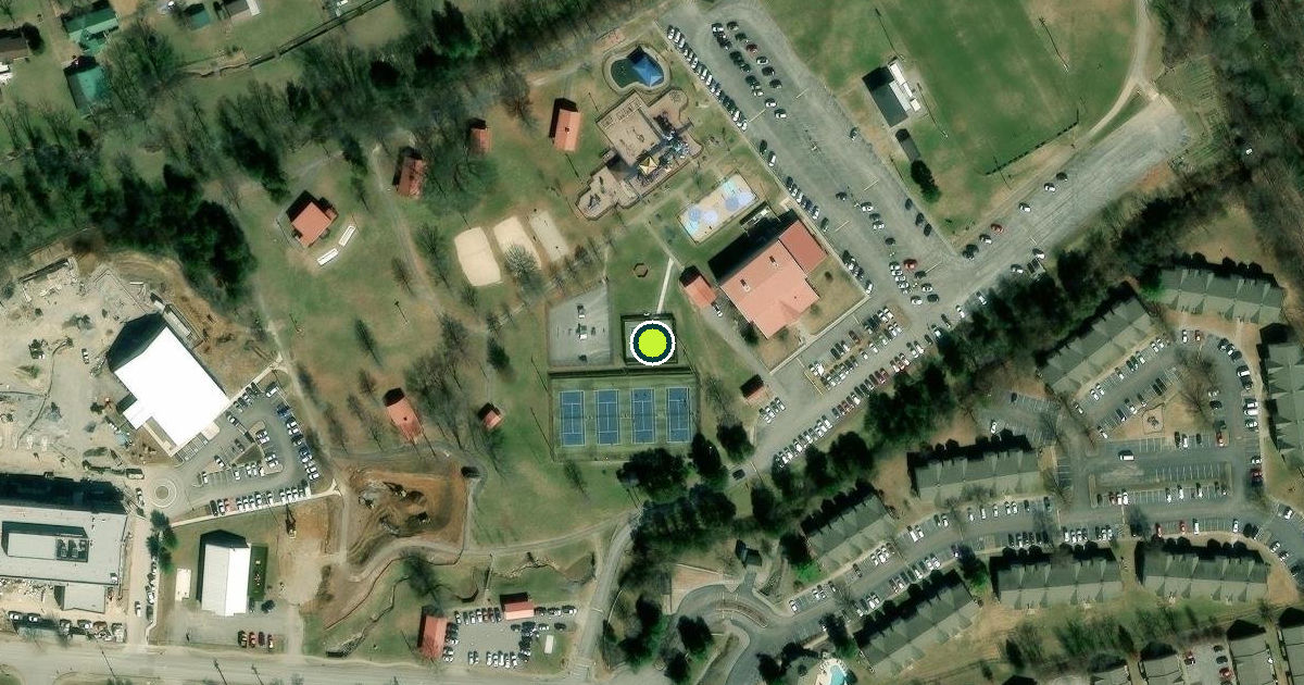 Satellite view of Mount Juliet Pickleball Courts