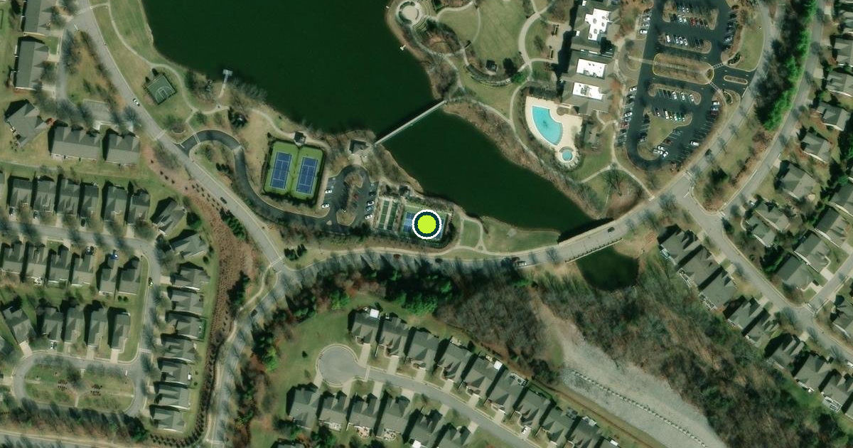 Satellite view of Mount Juliet Pickleball Courts