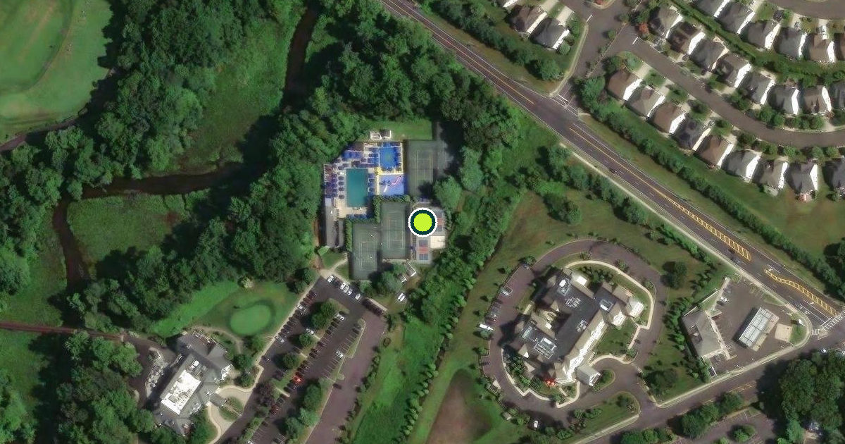Satellite view of Mount Laurel Township Pickleball Courts