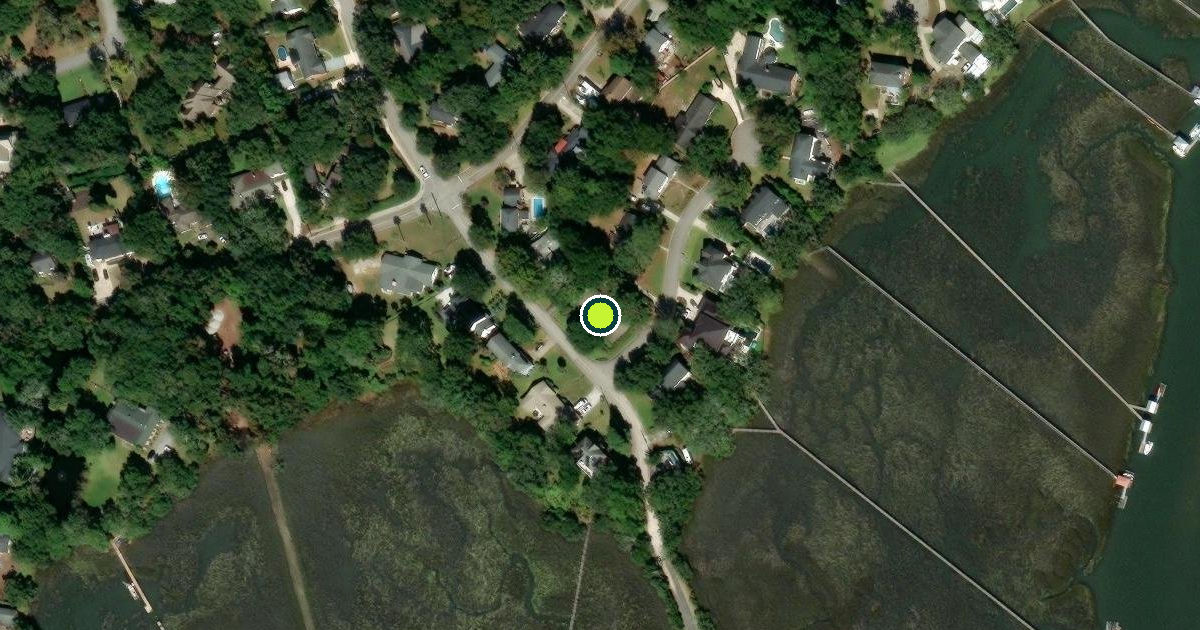 Satellite view of Mount Pleasant Pickleball Courts