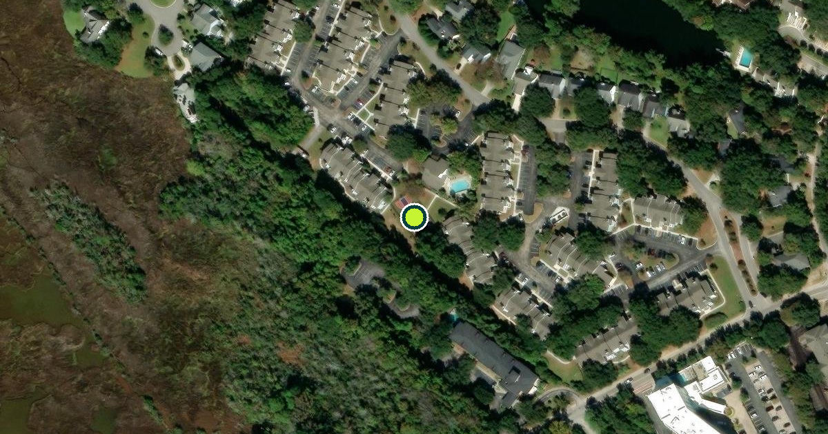 Satellite view of Mount Pleasant Pickleball Courts